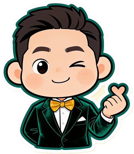 손하트를 하는 MC 이호선 캐릭터